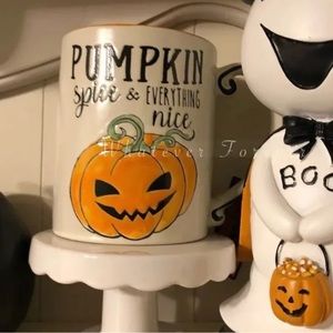 Pumpkin spice and everything nice jack o lantern mug by Spooked